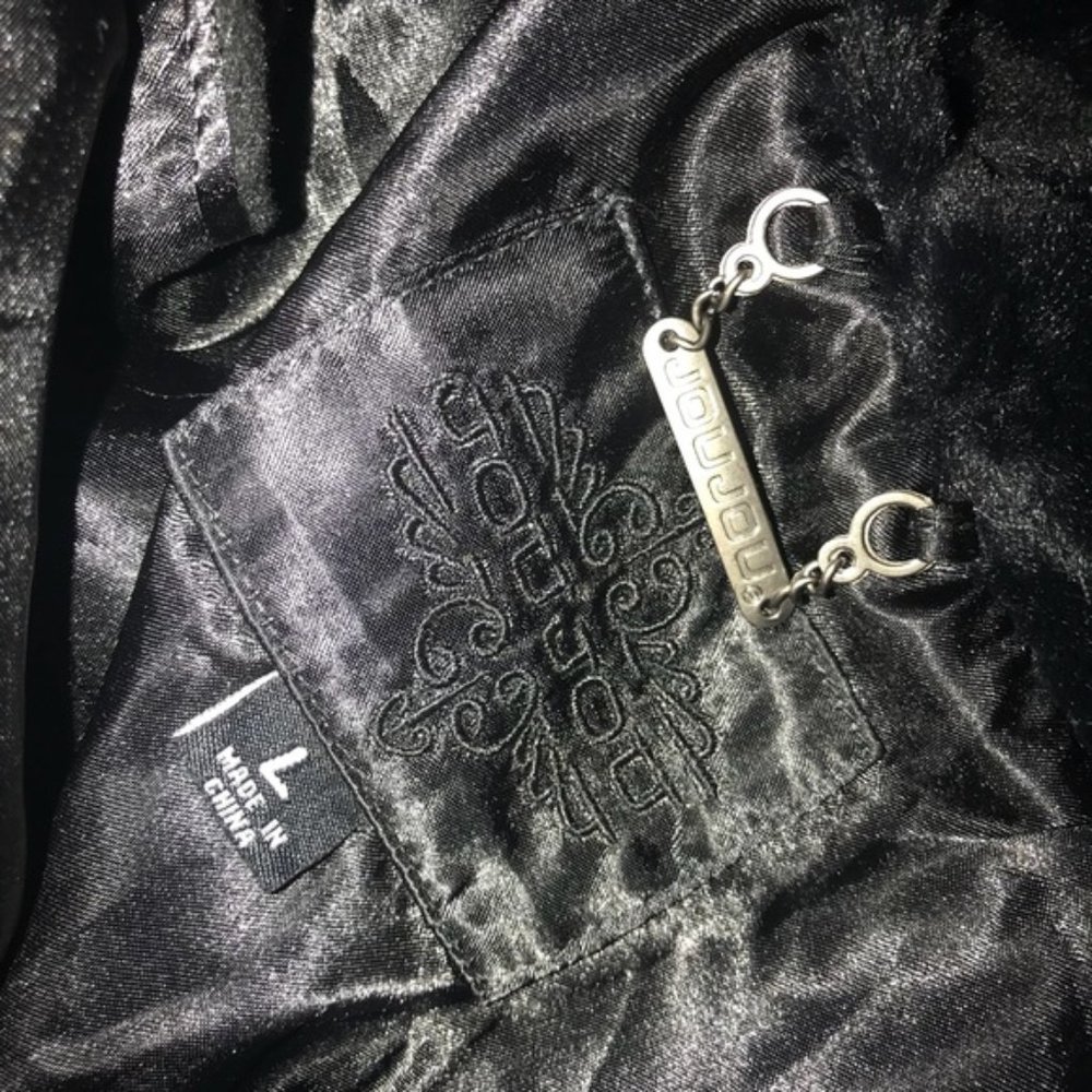 Joujou Vegan Faux Fur Black Vest Size L - Picture 2 of 5
